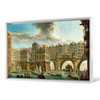 Nicolas Jean-Baptiste Raguenet,Joust of Sailors from Pont Notre Dame and Pont Au Change,framed wall art,canvas wall art,large canvas,M1890