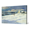 Konstantin Alekseevich Korovin,Winter Landscape With A Small Church Oil On Board,large wall art,framed,canvas wall art,large canvas,M1818