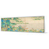 Qiu Ying,Saying Farewell at Xunyang,Chinese Landscape Painting,Narrow Horizontal Wall Art,large wall art,framed wall art,canvas wall,M251