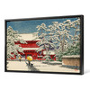 Kawase Hasui,Snow at Zojoji Temple,large wall art,framed wall art,canvas wall art,large canvas,M1811
