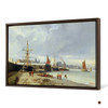 Julius Hintz,The Docks On The Bank At Greenwich ,large wall art,framed wall art,canvas wall art,large canvas,M1800