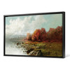 Julian Rix,Autumn by the lake,large wall art,framed wall art,canvas wall art,large canvas,M1795
