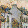 Childe Hassam,Street in Pont Aven Evening, 1897 ,art prints,Vintage art,canvas wall art,famous art prints,V6998
