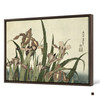 Katsushika Hokusai,Irises And Grasshopper,Japanese Wall Art ,Large Wall Art,Framed Wall Art,Canvas Wall Art,Large Canvas,M4521
