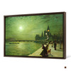 John Atkinson Grimshaw,Reflections On The Thames, Westminster, 1880,large wall art,framed wall art,canvas wall art,large canvas,M1720