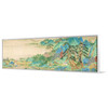 Qiu Ying,Saying Farewell at Xunyang,Chinese Landscape Painting,Narrow Horizontal Wall Art,large wall art,framed wall,canvas wall art,M250