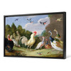 Jan van, the Elder Kessel,Wooded Landscape With A Cock, Turkey, Hens And Other Birds, 17th Century Oil On Canvas Photograph,large wall,M1615