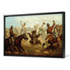 James Walker,Cowboys Roping a Bear, 1877,large wall art,framed wall art,canvas wall art,large canvas,M1604