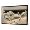 Hiroshige,Kanbara,Walking in the snow at night,japanese painting,large wall art,framed wall art,canvas wall art,large canvas,M1533