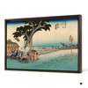 Hiroshige,Fukuroi,Farmers resting by the rice field,japanese painting,large wall art,framed wall art,canvas wall art,large canvas,M1521