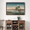Hiroshige,Fukeiga,Moonlight on Riverbank,japanese painting,large wall art,framed wall art,canvas wall art,large canvas,M1519
