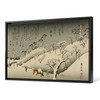 Hiroshige,Asukayama no bosetsu,walking in the snow,japanese painting,large wall art,framed wall art,canvas wall art,large canvas,M1515