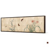 Qian Xuan,Lilies and butterflies,Chinese Flower Painting,Narrow Horizontal Wall Art,large wall art,framed wall art,canvas wall art,M230