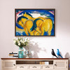 Franz Marc,Little Yellow Horses,large wall art,framed wall art,canvas wall art,M1360