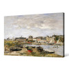Eugene Louis Boudin,Trouville View toward Deauville on Market Day,large wall art,framed wall art,canvas wall art,M1319