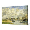 Eugene Louis Boudin,Trouville Harbour, 1873,large wall art,framed wall art,canvas wall art,M1318