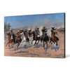 Frederic Remington,A Dash For The Timber,Cowboy Horseback Shooting,Canvas Print,Canvas Art,Canvas Wall Art,Large Wall Art,Framed Art,P1703