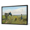 Christian Skredsvig,October Morning at Grez,flock pasture,large wall art,framed wall art,canvas wall art,M1132