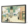 Carl Larsson, Mamma's and the Small Girl's Room, 1895,large wall art,framed wall art,canvas wall art,M1082