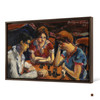 Biagio Pinto,Domino Players,large wall art,framed wall art,canvas wall art,M1060