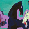 Ernst Ludwig Kirchner,Three Horses Drei Pferde, Circa 1923,art prints,Vintage art,canvas wall art,famous art prints,V7046