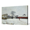 Alfred Sisley,Under Snow The Farmyard At Marly-le-roi, 1876,large wall art,framed wall art,canvas wall art,M968