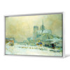 Albert-Charles Lebourg,View of Notre Dame, Paris, from the Quai de la Tournelle Snow Effect,large wall,framed wall art,canvas wall art,M950