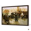 Albert Chevallier Tayler,Departure Of The Fishing Fleet, Boulogne, 1891,large wall art,framed wall art,canvas wall art,M944