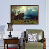 Albert Bierstadt,Buffalo Trail, The Impending Storm, 1869,large wall art,framed wall art,canvas wall art,M929