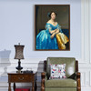 Jean Auguste Dominique Ingres,La Princesse De Broglie,Princess In A Blue Dress,Canvas Print,Canvas Art,Canvas Wall Art,Large Wall Art,P721_2