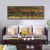 Buddha Painting,Fahai Temple Murals,Above Bed Decor,Narrow Horizontal Wall Art,large wall art,framed wall art,canvas wall art,M183