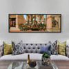 Sandro Botticelli,The Story of Lucretia,Above Bed Decor,Narrow Horizontal Wall Art,large wall art,framed wall art,canvas wall art,M162