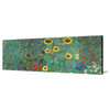 Gustav Klimt,Farm Garden with Sunflowers,Narrow Horizontal Wall Art ,large wall art,framed wall art,canvas wall art,M79