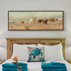 Frank Reaugh,The Approaching Herd,Narrow Horizontal Wall Art ,large wall art,framed wall art,canvas wall art,M64