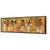 Egyptian art,Tutankhamun tomb murals,egyptian frescoes,Narrow Horizontal Wall Art ,large wall art,framed wall art,canvas wall art,M56