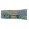 Claude Monet,Charing Cross Bridge, the Thames,Narrow Horizontal Wall Art ,large wall art,framed wall art,canvas wall art,M34