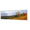 Albert Bierstadt,View on the Hudson Looking Across the Tappen Zee Towards Hook Mountain,Narrow Horizontal Wall Art ,large wall art,M2
