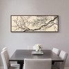 Luo Pin,Plum Blossom And Bamboo,Chinese Art Prints,Above Bed Decor,Narrow Horizontal Wall Art,Large Wall Art,Framed Wall Art,Canvas Wal,M222