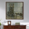 Vilhelm Hammershoi,interior With A Table, Bookcase And Windsor Chair,large wall art,framed wall art,canvas wall art,large canvas,M7279