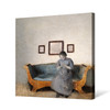 Vilhelm Hammershoi,Ida Hammershoi sitting on a sofa,large wall art,framed wall art,canvas wall art,large canvas,M7278