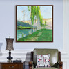 Sven Richard Bergh,Poplars Growing near a Watercourse,large wall art,framed wall art,canvas wall art,large canvas,M7265