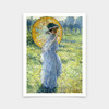 Frederick Carl Frieseke,Woman with a Parasol,art prints,Vintage art,canvas wall art,famous art prints,V5754