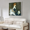 Paul Cesar Helleu,Madame Marthe Letellier Sitting on a Sofa Pastel,large wall art,framed wall art,canvas wall art,large canvas,M7214