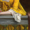 Gustave Jacquet,The Yellow Dress,art prints,Vintage art,canvas wall art,famous art prints,V5920