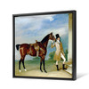 John E Ferneley,Miss Villebois Bay Hunter held by a Groom,large wall art,framed wall art,canvas wall art,large canvas,M7171