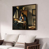 Johannes Vermeer,the Geographer,large wall art,framed wall art,canvas wall art,large canvas,M7170