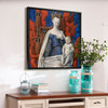 Jean Fouquet,Madonna Surrounded by Seraphim and Cherubim,large wall art,framed wall art,canvas wall art,large canvas,M7165
