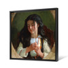 Frederic Arthur Bridgman,Study of a Young Girl, Pont Aven,large wall art,framed wall art,canvas wall art,large canvas,M7068