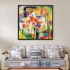 Franz Marc,Elephant Horse and Cow,large wall art,framed wall art,canvas wall art,large canvas,M7063