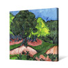 Ernst Ludwig Kirchner,Landscape with Chestnut Tree,large wall art,framed wall art,canvas wall art,large canvas,M7044